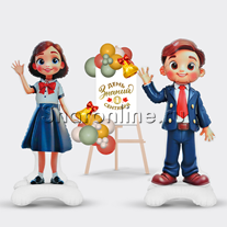 Бенто-фотозона из шаров "День знаний-1 сентября"