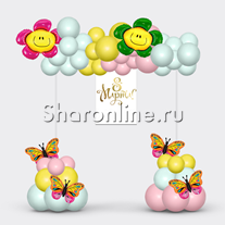 Бенто-фотозона из шаров "Летнее настроение"