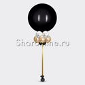Большой Черный шар с украшением - изображение 1