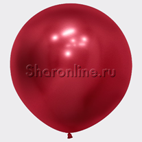 Большой шар Хром красный 60 см