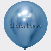 Большой шар Хром синий 60 см