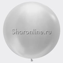 Большой шар серебряный 80 см