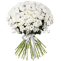 Букет белых хризантем - изображение 2