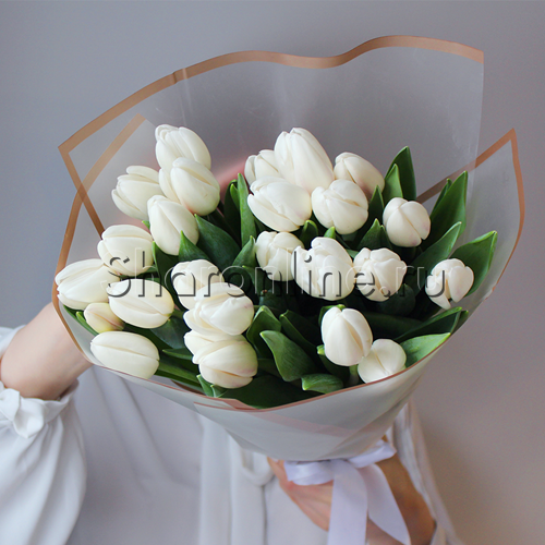 Букет белых тюльпанов - изображение 2