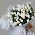 Букет белых тюльпанов - изображение 1