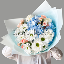 Букет цветов "Голубая звезда"