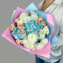 Букет цветов "Голубая звезда"