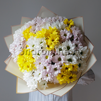 Букет цветов "Микс хризантем"