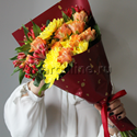 Букет цветов "Яркие переливы" - изображение 1
