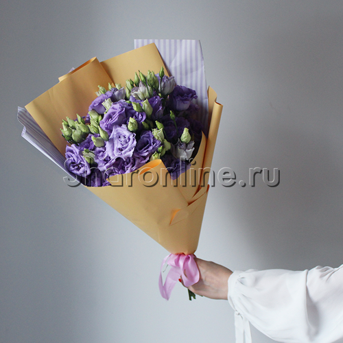 Букет фиолетовых эустом - изображение 8