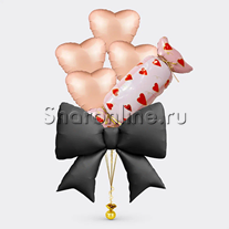 Букет из шаров "Конфета сердечки"