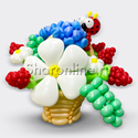 Цветы из шаров "Корзина с ягодами" - изображение 2