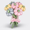 Букет из шаров "Ромашки" разноцветный микс - изображение 2