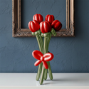 Букет из шаров "Тюльпаны" красные - изображение 2
