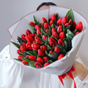 Букет красных тюльпанов - изображение 1