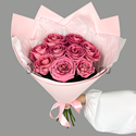 Букет розовых роз - изображение 2