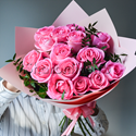 Букет розовых роз - изображение 3