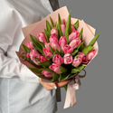 Букет розовых тюльпанов - изображение 2