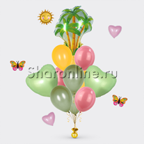 Букет шаров "Амазонские джунгли"