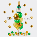 Букет шаров "Брызги шампанского" - изображение 1