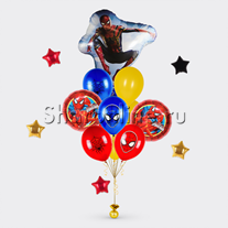 Букет шаров "Человек-Паук герой"