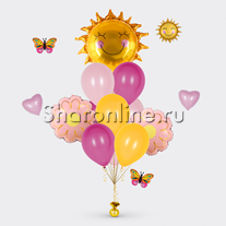 Букет шаров "Цветочное настроение для мамы"