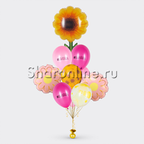 Букет шаров "Цветочное настроение для мамы"