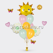Букет шаров "Цветочное настроение для мамы"