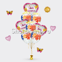 Букет шаров "Цветочный День Рождения" - изображение 1