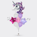 Букет шаров "Единорог в искрах" - изображение 1
