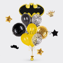 Букет шаров "Эмблема Бэтмена"