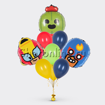 Букет шаров "Герои Brawl Stars"