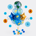 Букет шаров "Глобус" - изображение 1