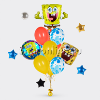 Букет шаров "Губка Боб"