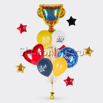 Букет шаров "Кубок для папы"