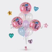 Букет шаров "Милые пони"