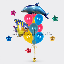 Букет шаров "Морские обитатели"