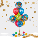 Букет шаров "Поздравление С Новым годом от Ми-Ми-Мишек" - изображение 1