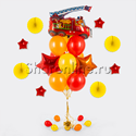 Букет шаров "Пожарная машина" - изображение 1