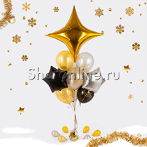 Букет шаров "С Новым годом" искры