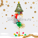 Букет шаров "Счастливого Рождества!" - изображение 1
