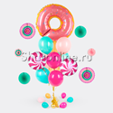 Букет шаров "Сладкий пончик" - изображение 1