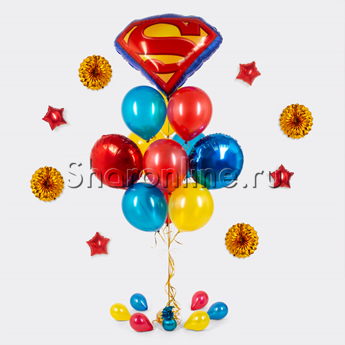 Букет шаров "Супермен" - изображение 1