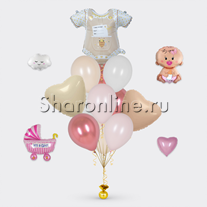 Букет шаров "У нас девочка"