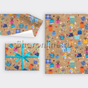 Бумага упаковочная "Подарки" 100x70 см - изображение 1