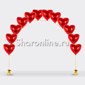 Цепочка из фольгированных красных сердец - изображение 1