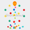 Цепочка из шаров "Пузырьки" разноцветные - изображение 1