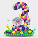 Цифра плетеная из шаров "Малышарики" - изображение 1
