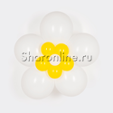 Цветок из шаров белый - изображение 1