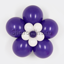 Цветок из шаров фиолетовый - изображение 1
